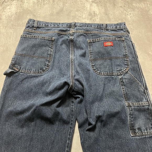 Dickies Carpenter Jeans Men's 40x30 Blue Denim Workwear Utility Pants - Picture 8 of 10